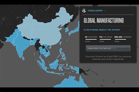 nike factory map